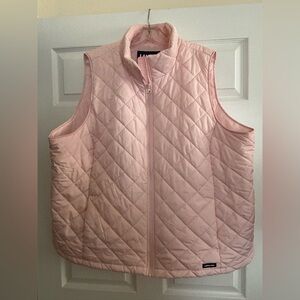 Lands' End Light Pink Quilted Vest